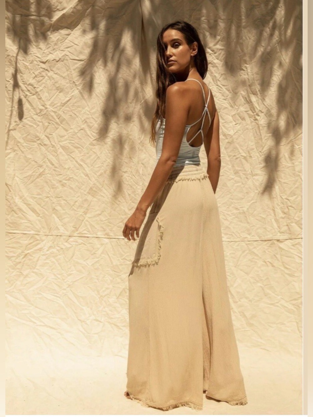 Free People Movement Sure Thing Wide-Leg Drawstring Pants - Picture 3 of 5